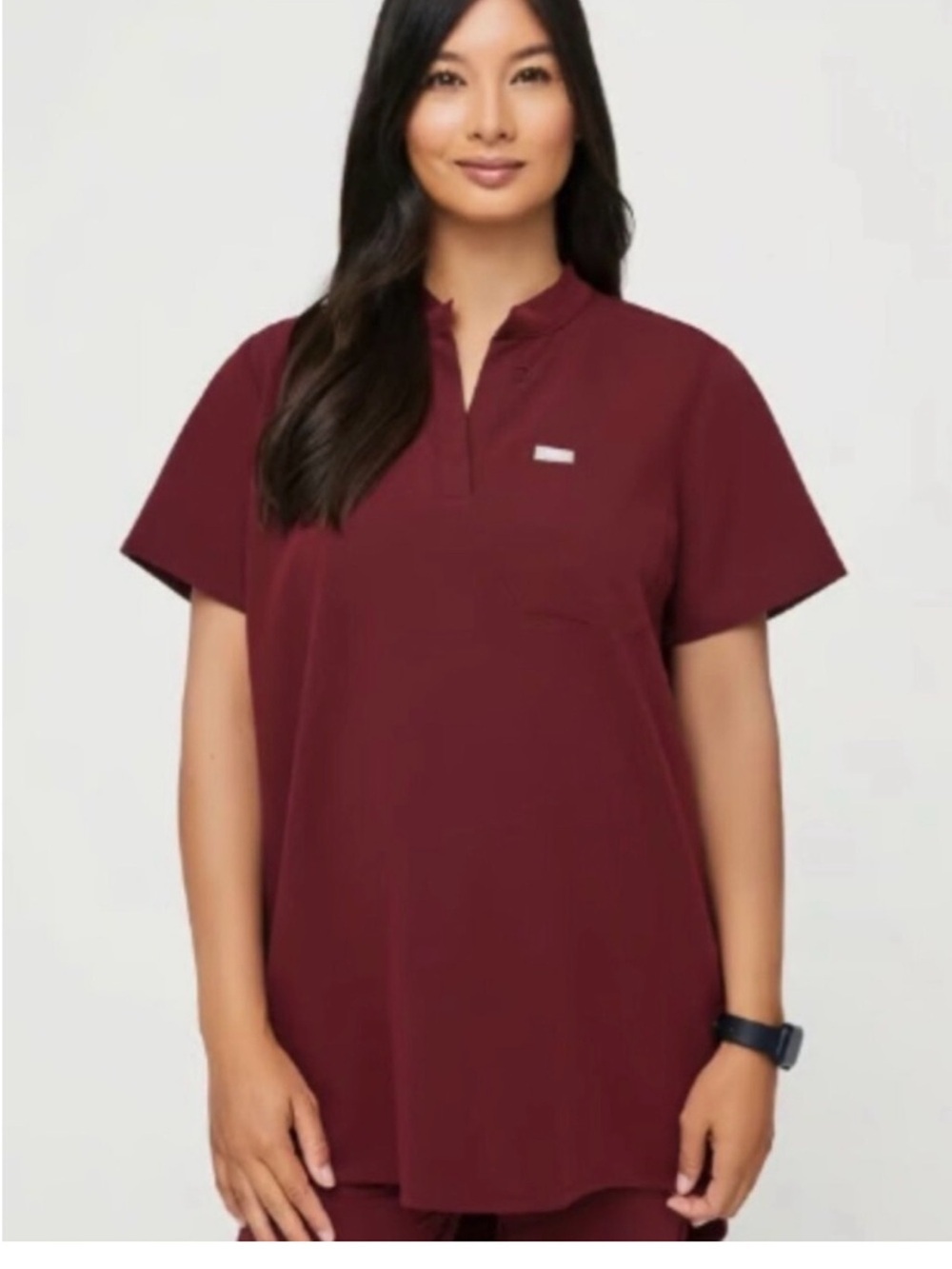 Figs Kitale Maternity Scrub Top | XSmall | Burgundy